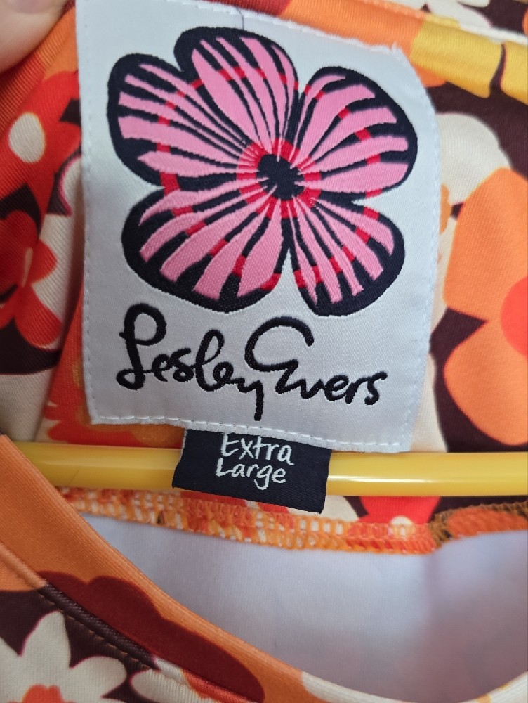 Vintage-Inspired Floral Sleeveless Shift Dress - Red/Orange — image 2 of 3